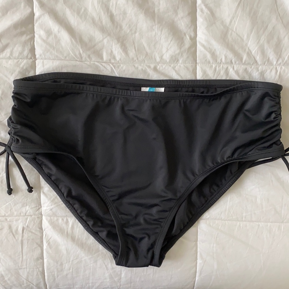 NEW Beach Betty Black Swim Bottoms w Ties XL